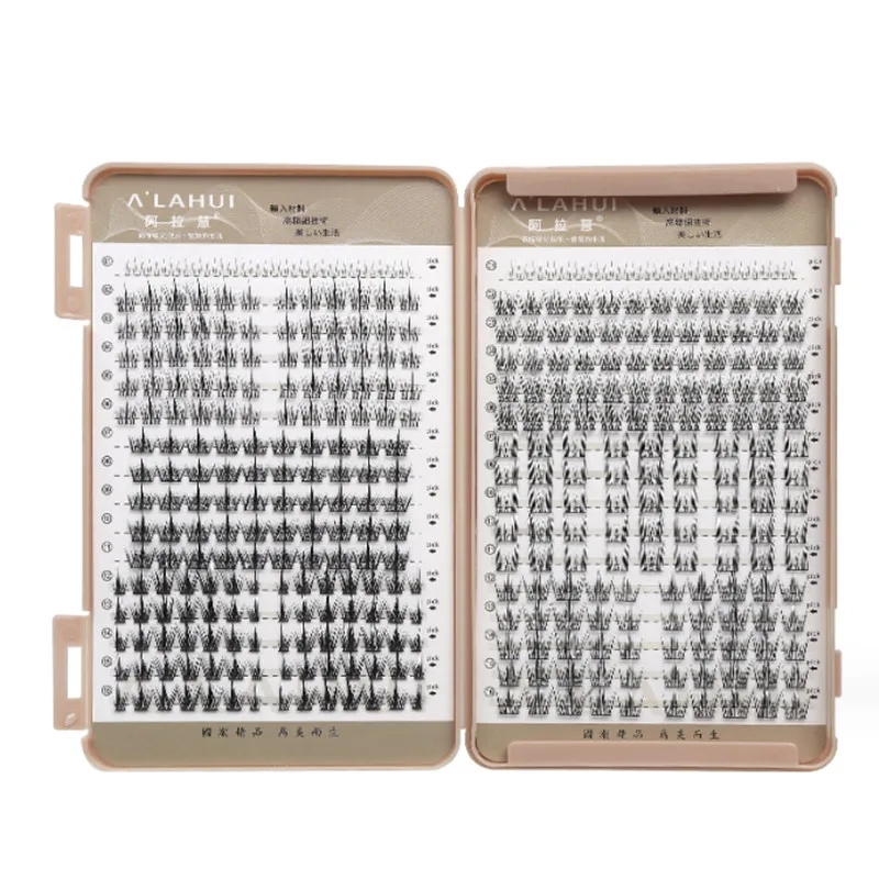 32 Rows 7 Kinds Mix False Eyelashes Large Capacity Segmented Lower Lash Extensions Individual Cluster Thick Natural Curling