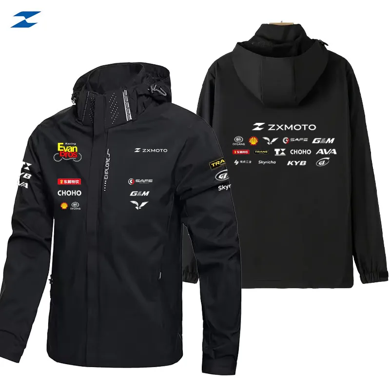 

ZXMOTO Brand Motorcyclists Racing Suit Men's Motorcycle Sports and Leisure Hoodie Windproof Outdoor Travel Mountaineering Jacket