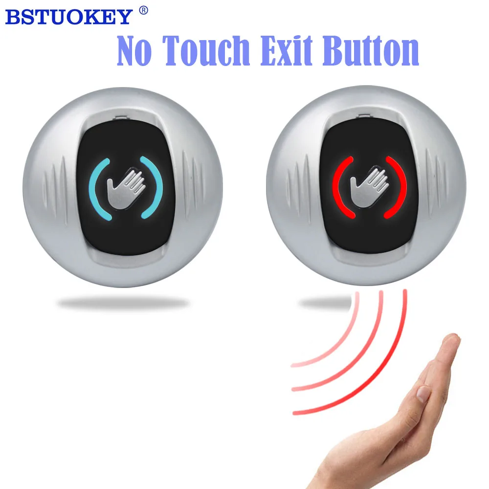 

Infrared Sensor Door Exit Button 12V-36V Palm Induction Switch Automatic Door Motion Detection Lock Release Button