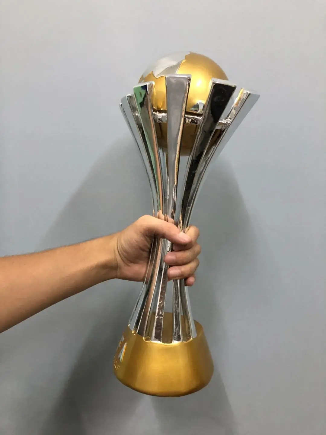 hot sale Soccer Club Trophy Coppa Champions Cup 44cm Replica 1:1 Football Trophy Fan's Souvenir Resin Fans Collection