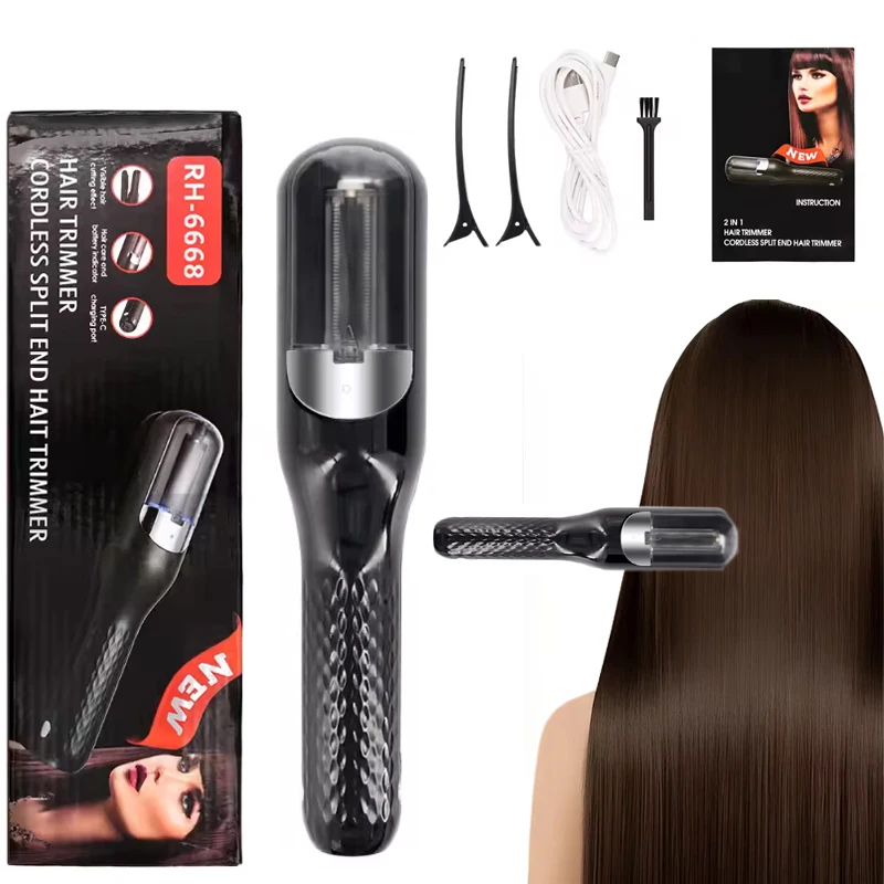 

2 in 1 Portable Electric Hair Clippers Trimmer Machine Rechargeable Cordless Hair Trimmer Hair Split End Trimmer For Women