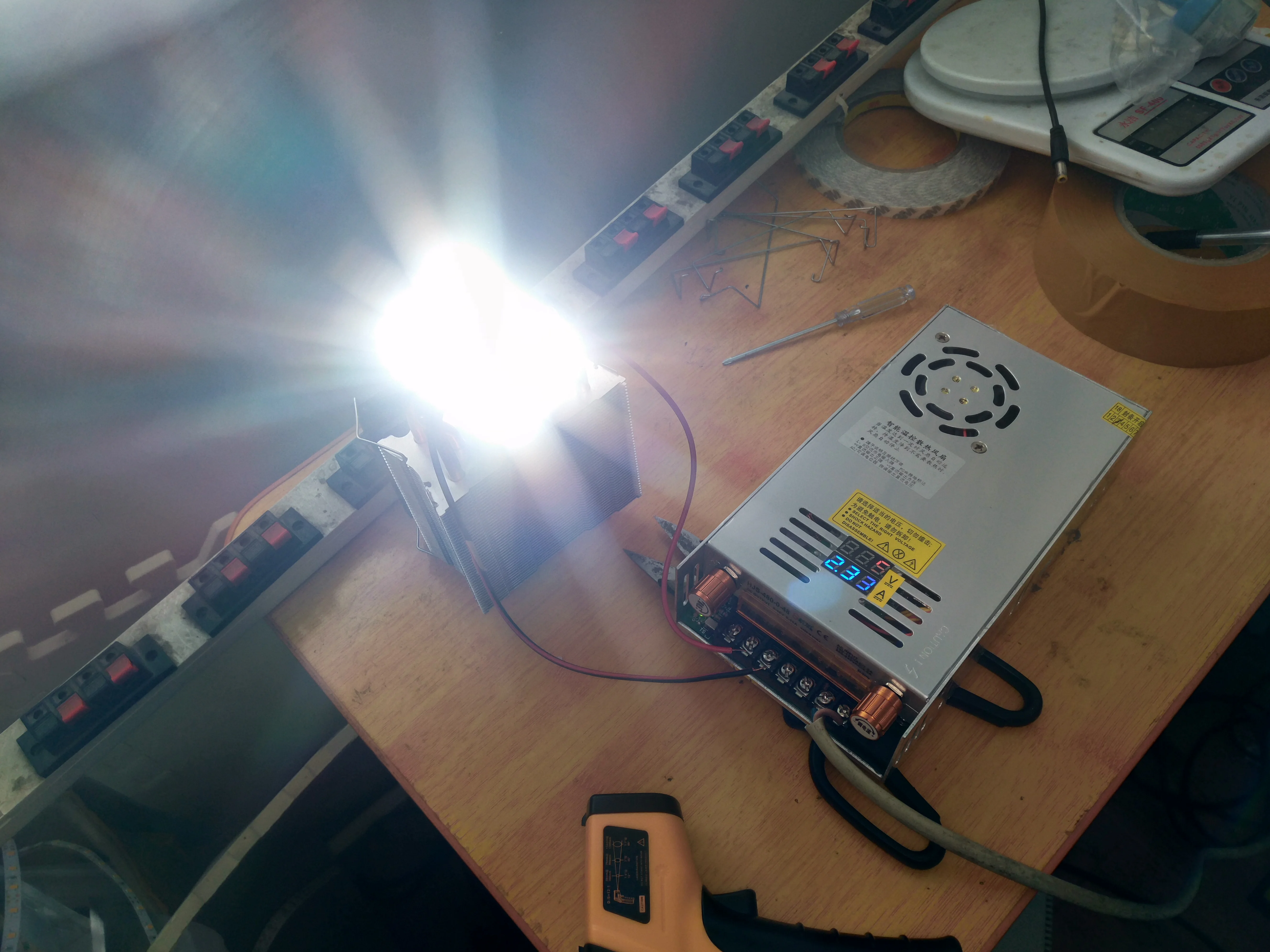 DIY LED U-HOME Hoge CRI 95+ 100W DC34V-36V COB LED Daglichtwit 5600K 28*28mm voor DIY Home Cinema Projector