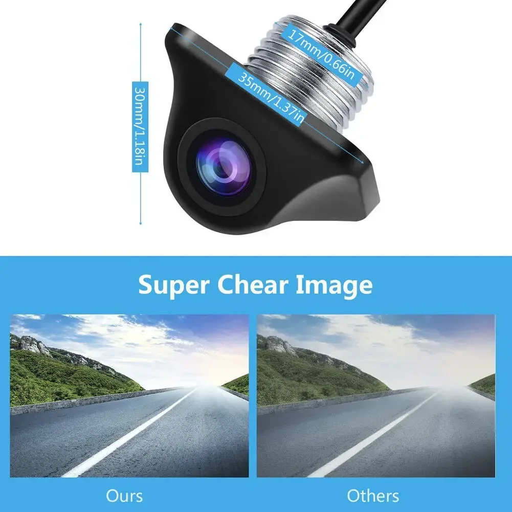 5 inch LCD Rear View Mirror Monitor Reversing Backup Camera Kit for Car MPV RV SUV Parking Easy Installation