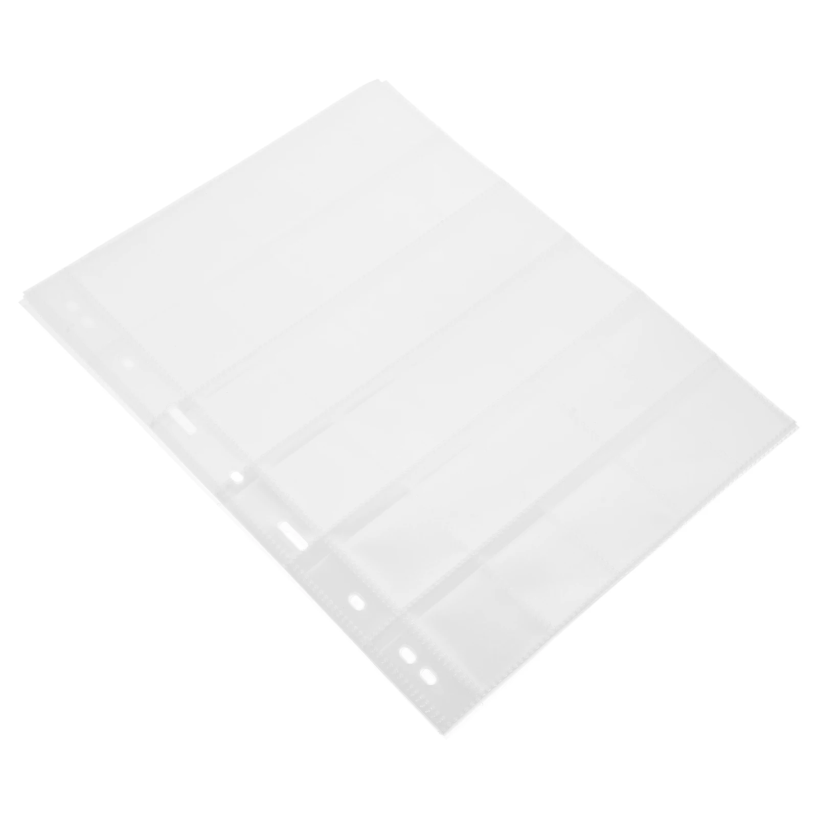

10 Sheets 30 Pockets Philatelic Album Pages PVC Stamp Holders Coin Storage Loose Leaf Collectors Book Currency Page
