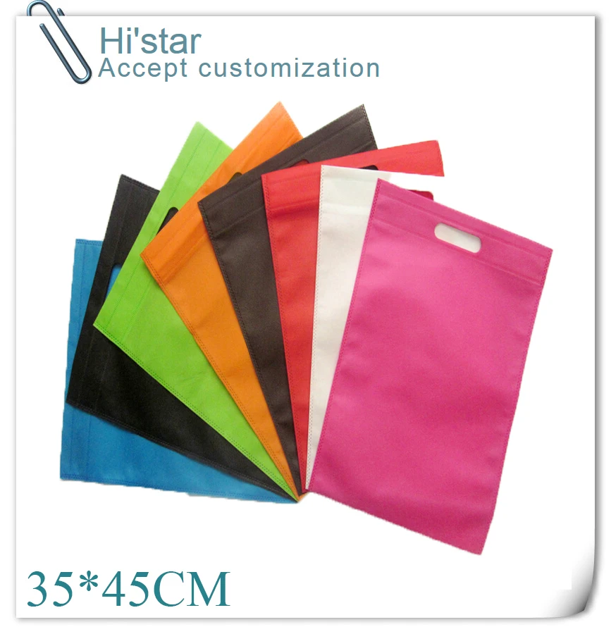 20 pcs wholesale Custom LOGO Non woven bags, gift bags, advertising promotion, takeout, fast food packaging, handbag, color shop