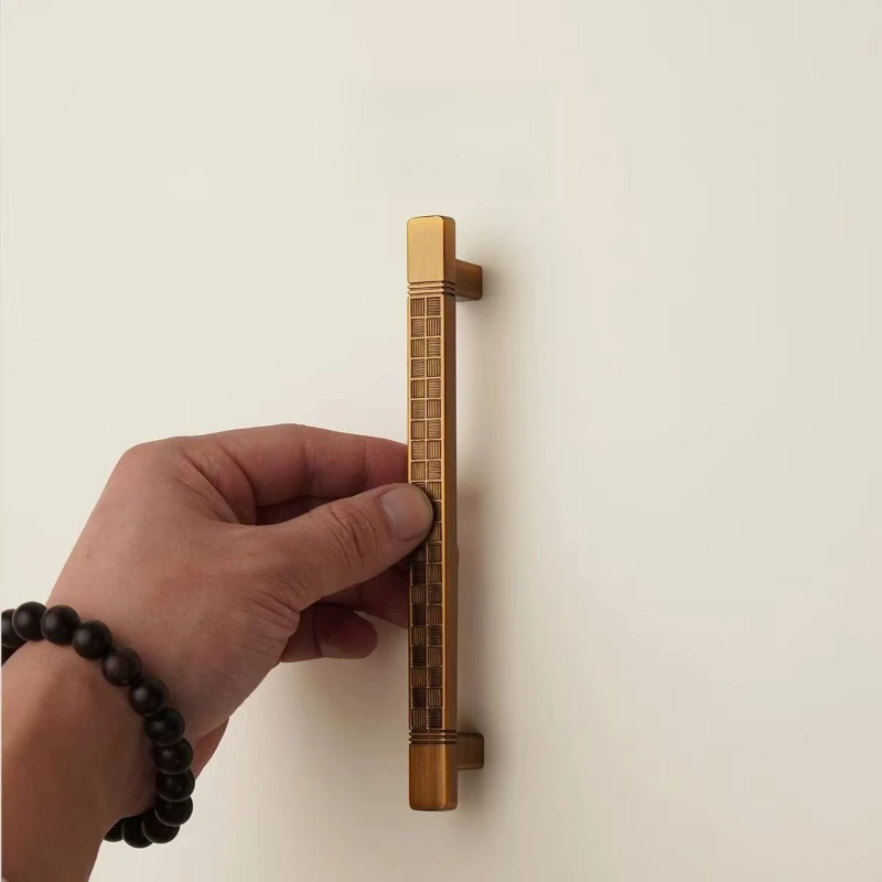 New Chinese-style cabinet door handle, high-end solid light-luxury wardrobe handle, zinc alloy cabinet, wine cabinet, drawer sin
