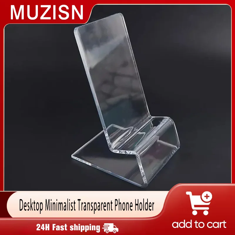 

Acrylic Transparent Stand Phone Holder Tablet Bracket Shelf Window Counter Display Showcase For iPhone Smasung Xiaomi Cellphone