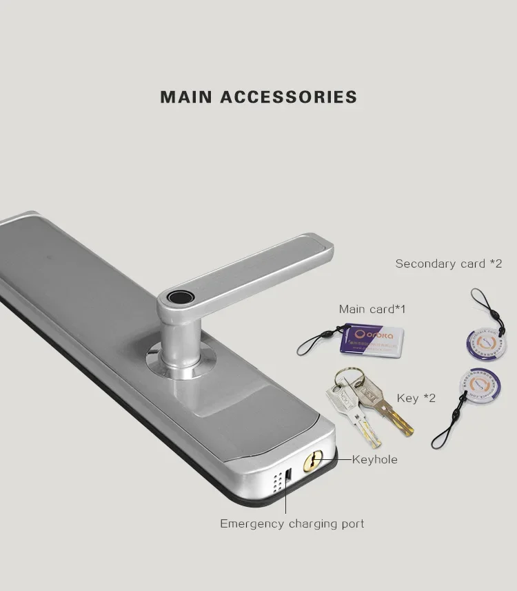 2022 venda quente tt lock wifi app fechadura da porta inteligente eletrônico impressão digital maçaneta da porta digital keyless lock para casa inteligente