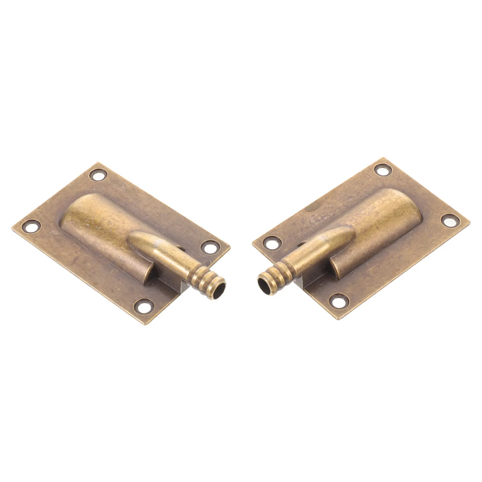 2Pcs Tea Tray Drainage Spout Zinc Alloy Leakproof Chinese Gongfu Tea Outlet Fitting 1.2x0.8cm Recessed Drain