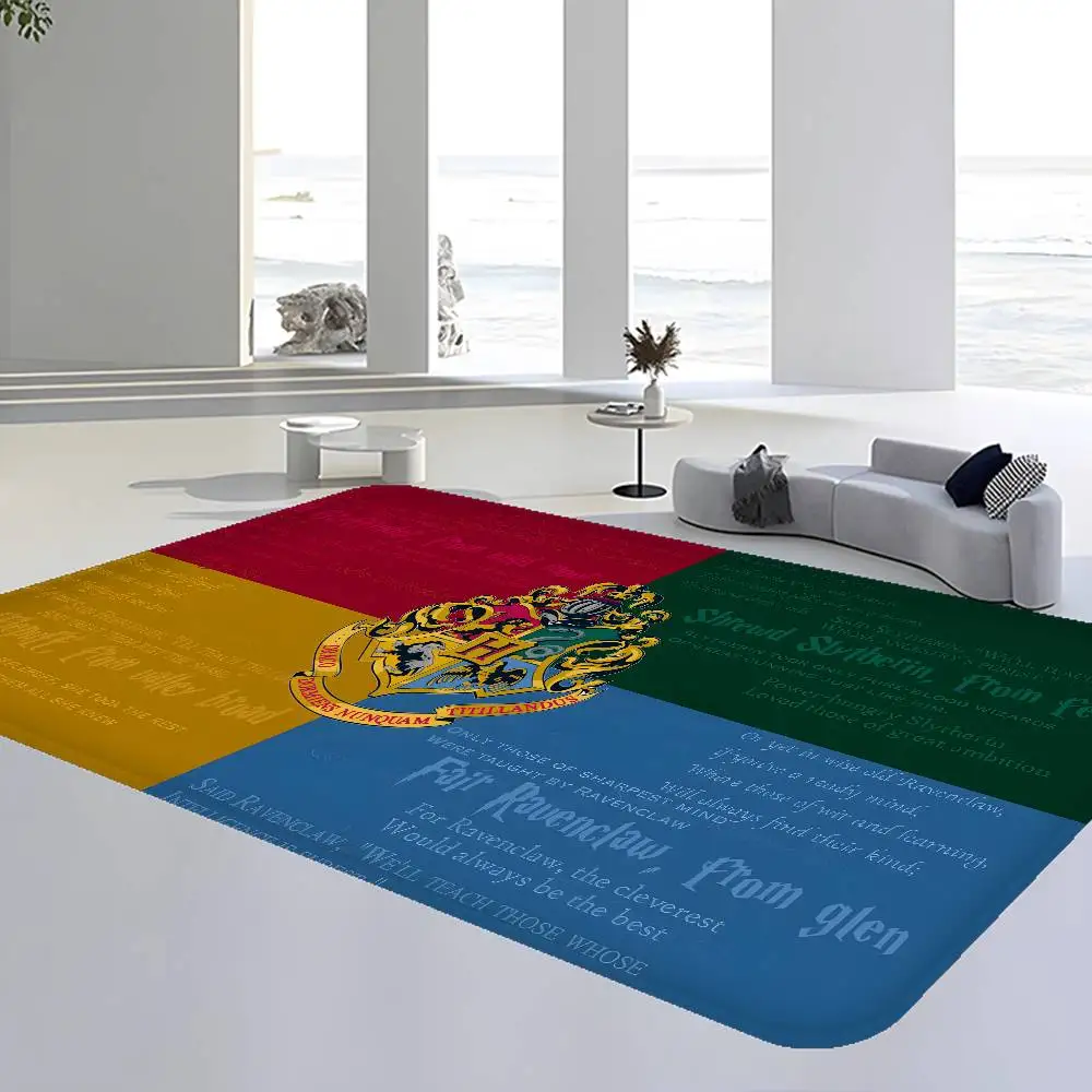 Classic Movie H-Harry P-Potter Game Floor Mat Rectangle Anti-slip Home Soft Badmat Front Door Indoor Outdoor Mat Welcome Doormat