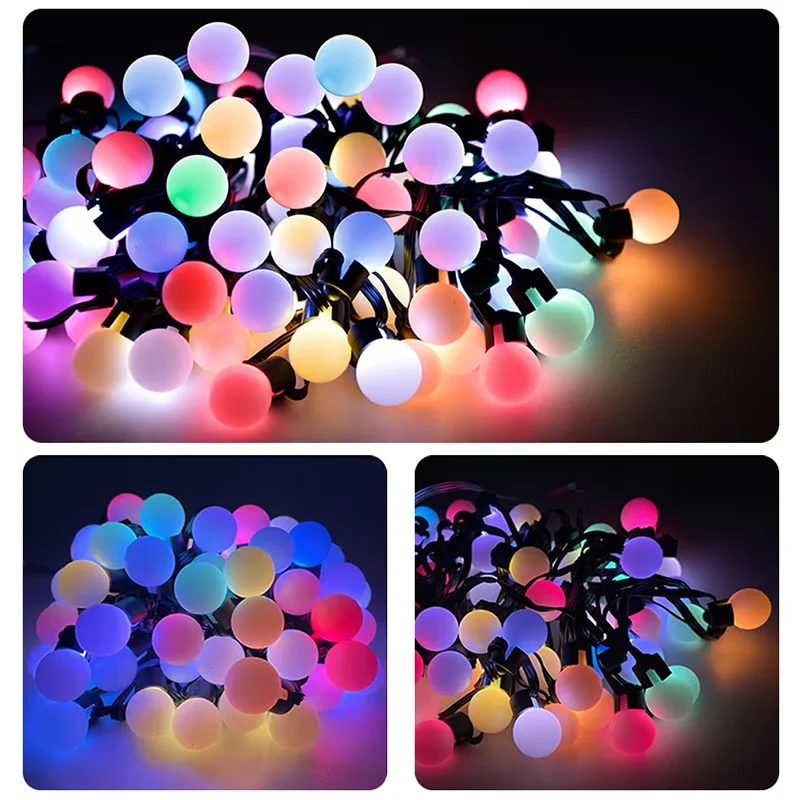 WS2812B RGB LED String Garland Light 10m 5m Smart IC APP Bluetooth Remote Fairy Lights Dreamcolor Garden Party Christmas Decor image 5