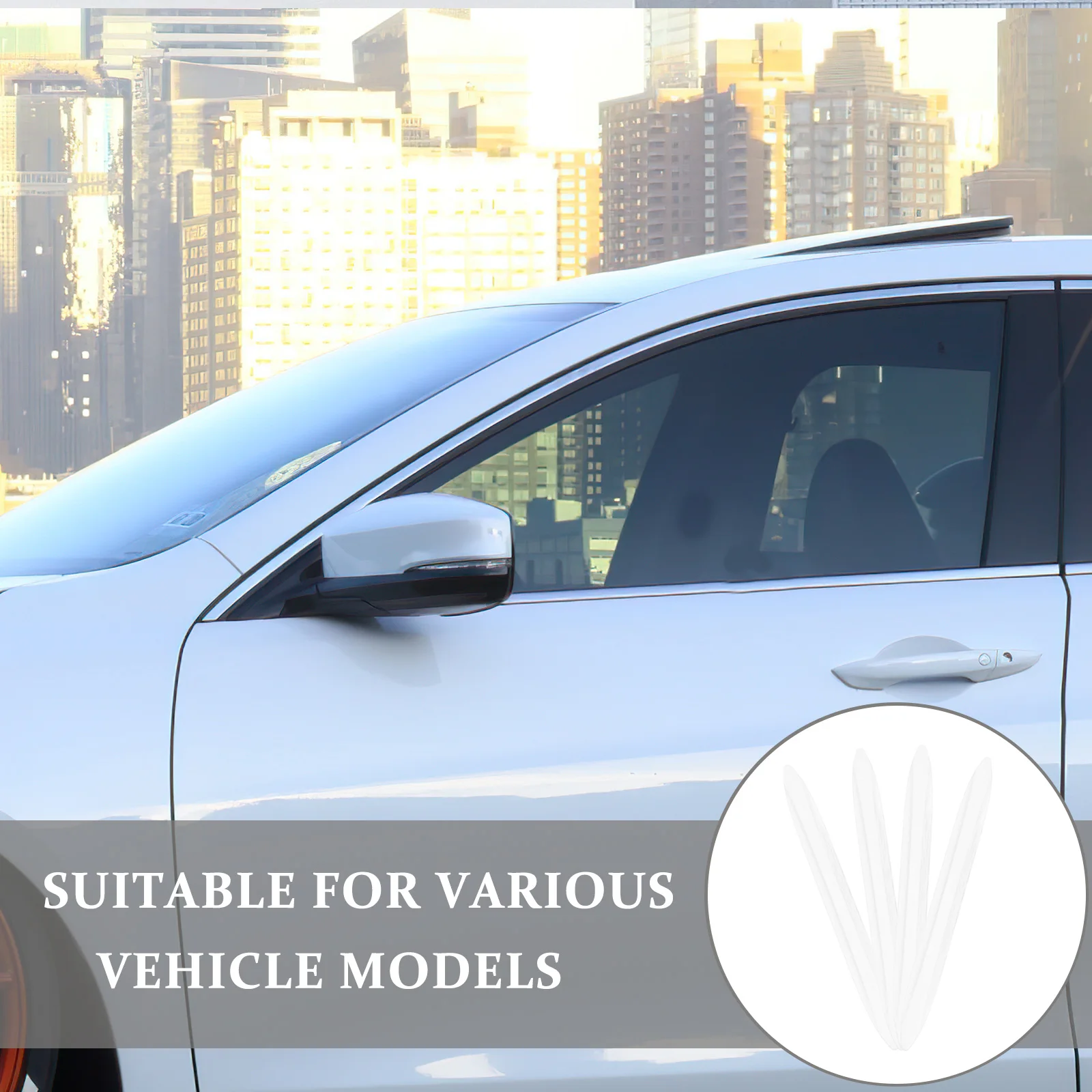 

4pcs Car Edge Protector Anti-Collision Strips Automotive Side Guard Vehicle Door Protector Durable Door Strips Bumper Guard Car