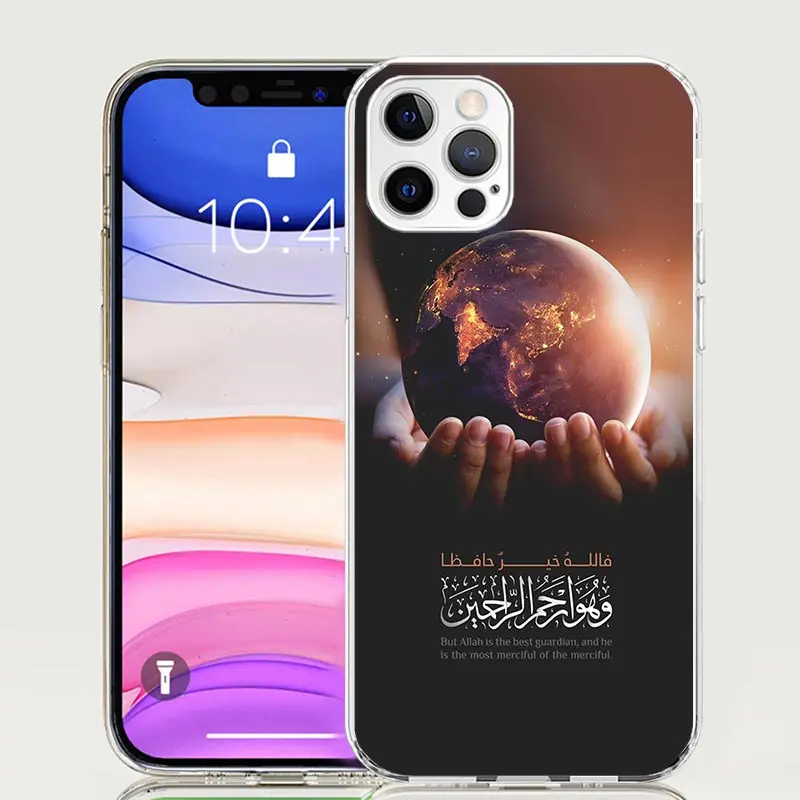 Muslim Islam Bismillah Allah Phone Case For iPhone 16 15 Plus 11 14 Pro Max 13 12 Mini XS X 7 8 + SE Pattern Customized Couqe Co