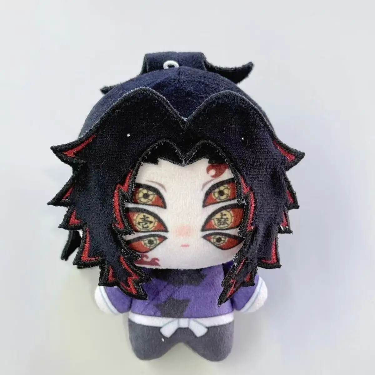 

10CM Demon Slayer Kokushibo Douma Doll Anime Plush Doll Printed Starfish Body Pendant Adorable Cosplay Keychain Toy Gift