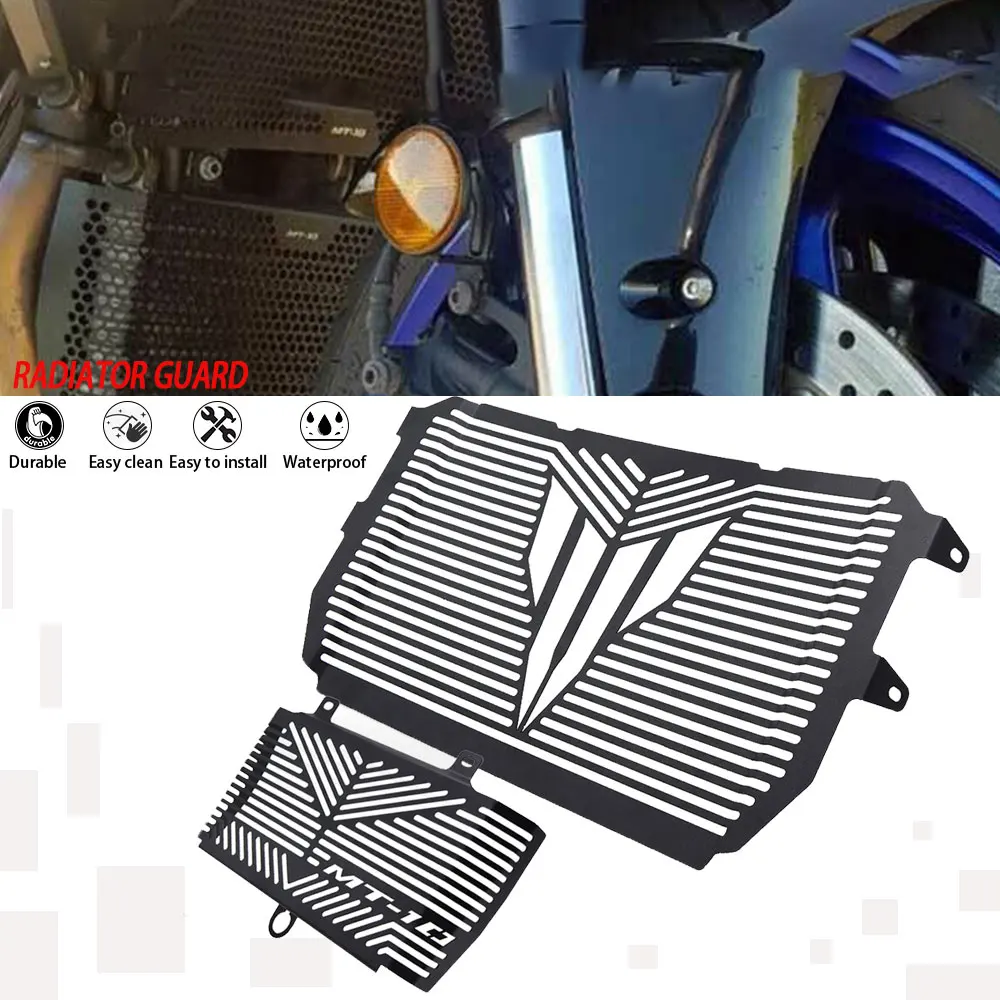 

For Yamaha MT-10 MT 10 MT10 FZ-10 FZ10 FZ 10 2016-2023 Motorcycle Accessories Radiator Guard Grille & Oil Cooler Guard Protector