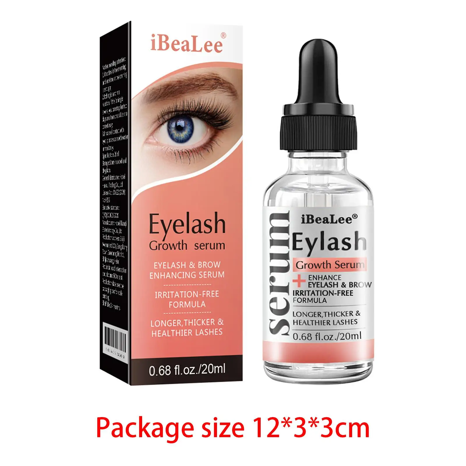 Brow Lash Growth Serum Natural Eyelash Enhancer Moisturizing Conditioner for Thicker Fuller Eyebrows and Lashes