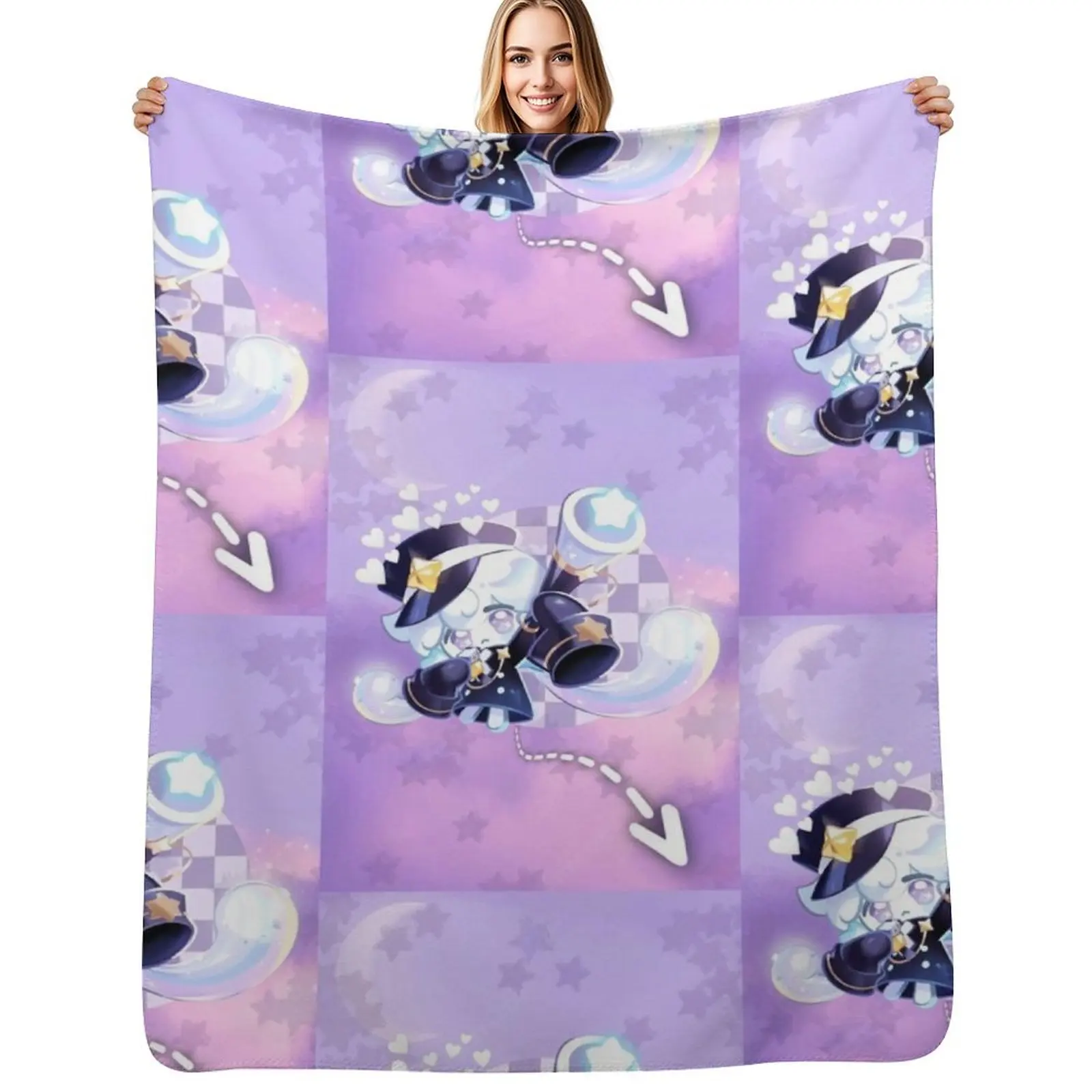 

Milky Way Cookie Throw Blanket Picnic Bed linens Blankets For Sofas Thin Blankets