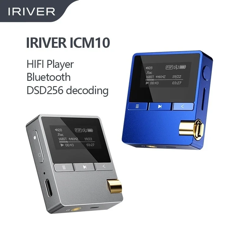 Original IRIVER ICM10 MP3 Player Portable Lossless Music Player With Clip Mini Bluetooth DAP Up to 15hours Playback