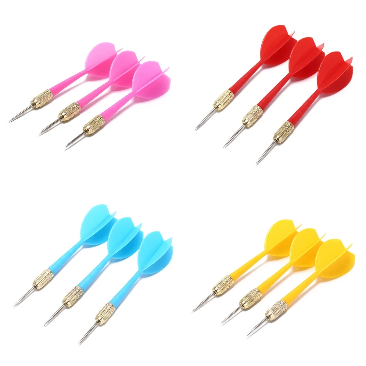 3pcs/lot Colored Plastic Darts Throw Indoor Game Sports Entertainment Game Darts Supplies Dart Stick New