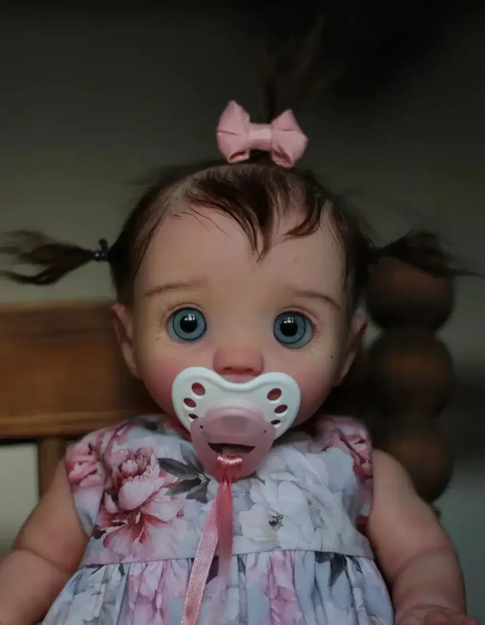 DLS Customized Limited Supply 16inch Reborn Baby Peeka With Hand-Rooted Hair Already Finished Doll With Different Dress