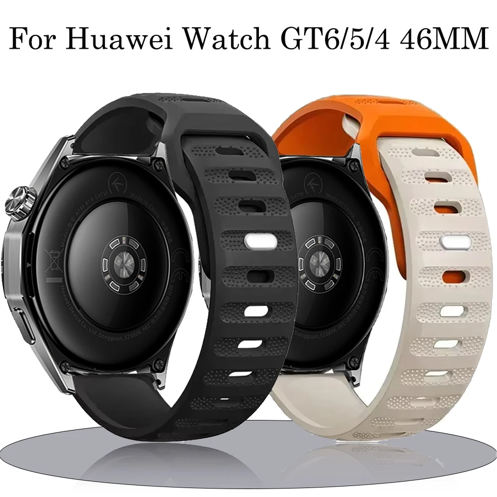 22mm 20mm Silicone strap For Samsung Galaxy watch 7 6 5 4 Amazfit GTR 4 Replace wristband for Huawei Watch 5/4/GT6/5/4 pro 46mm