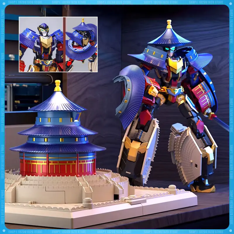 Nuovo LIJIANG XT-1952 Tempio del Cielo Edificio Transfomazione Robot Cina Tian Tan Action Figure Modello Collezione Giocattolo Regalo