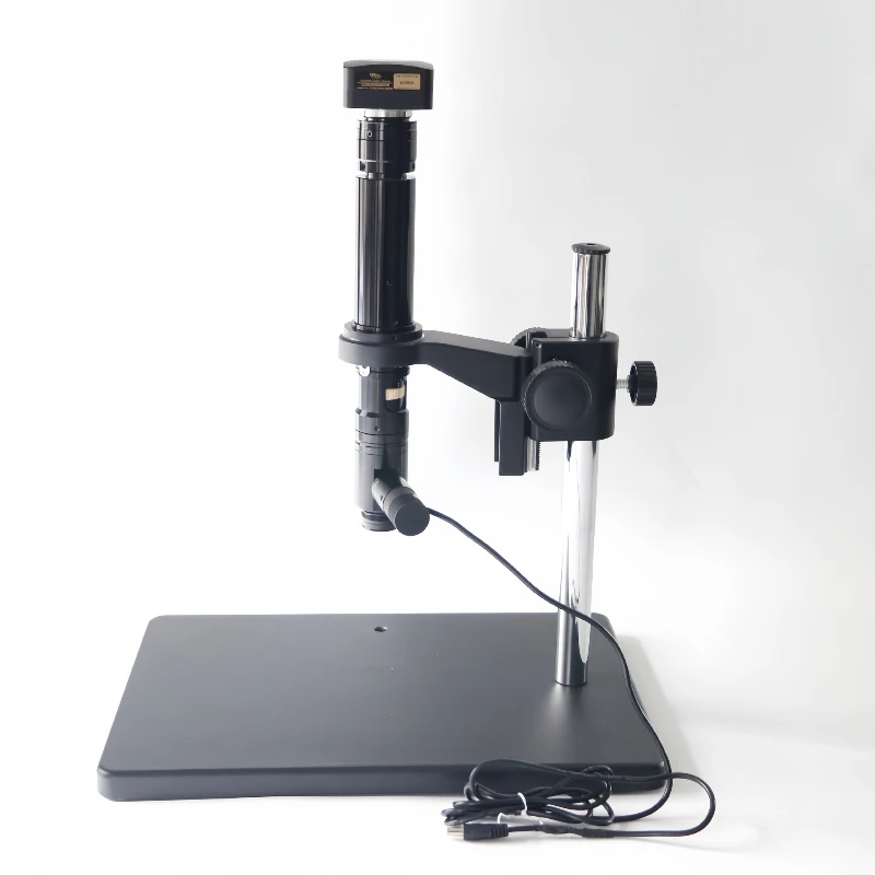 

Optical detector 0.7-4 magnification single cylinder continuous zoom microscope with large baseplate