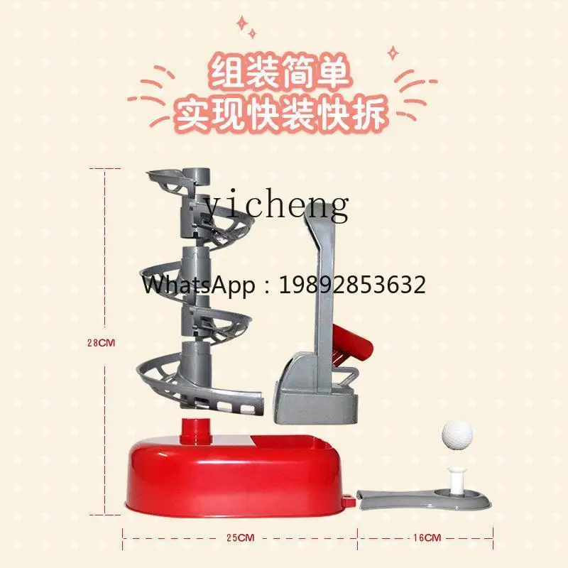 Brinquedo infantil automon servir dispositivo de golfe esportes ao ar livre indoor pai-filho bola de golfe prática interação