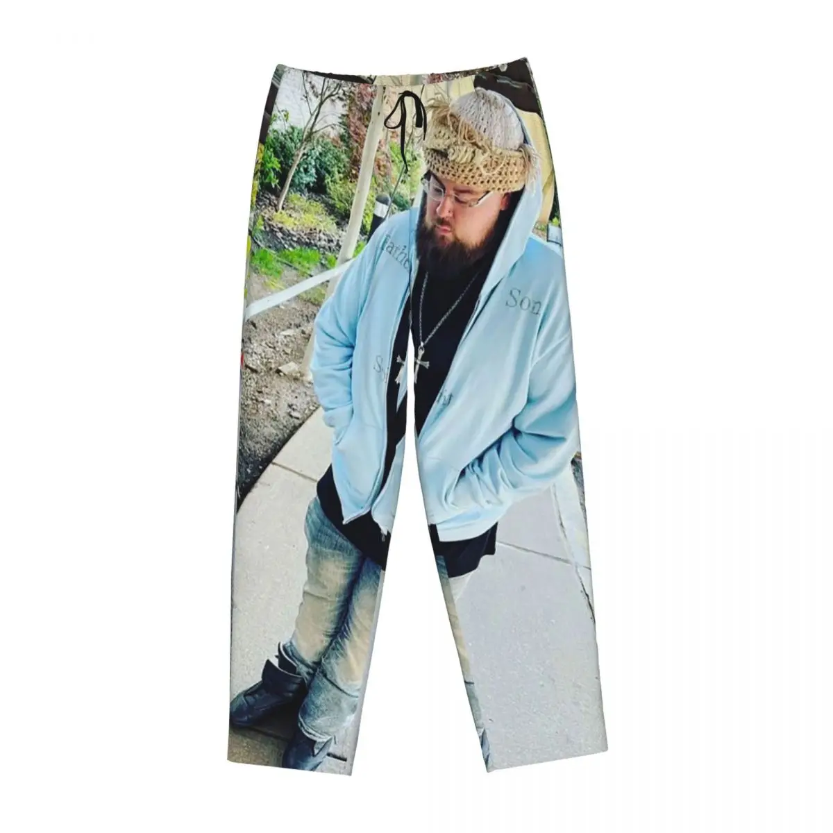 

Custom Joeyy Singer Vocalist Music Rapper Women Pajama Pants Lounge Sleep Sleepwear Bottoms with Pockets