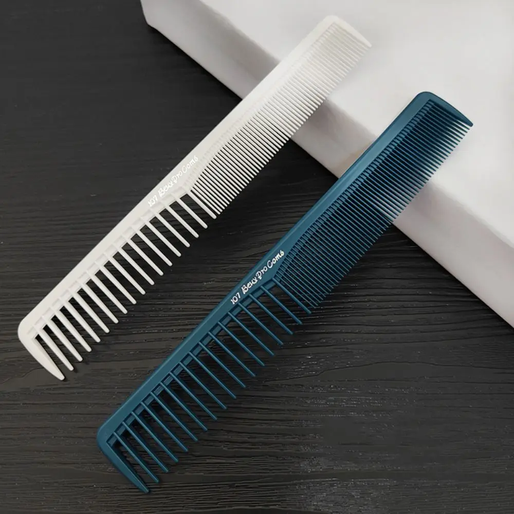 White Pro Hairdressing Combs Anti-slip Plastic Hair Cutting Comb Anti-Static Durable Straight Hair Brushes Barber