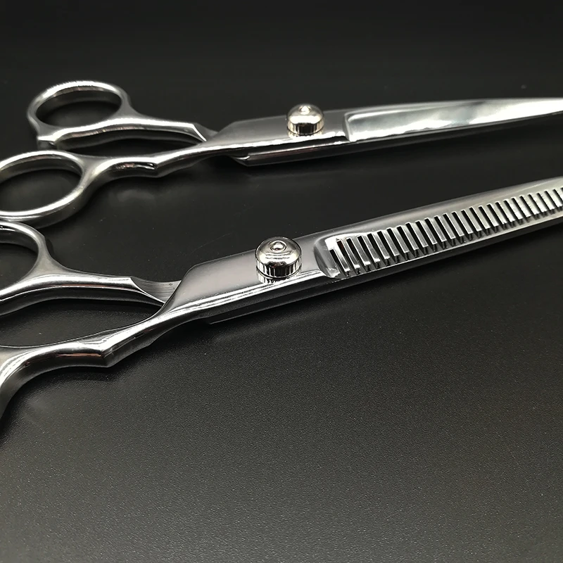 Stainless Steel Scissors for Hair Professional Hairdressing Thinning Scissor Haircut Cutting Shear Barber 6 inch Styling Tool