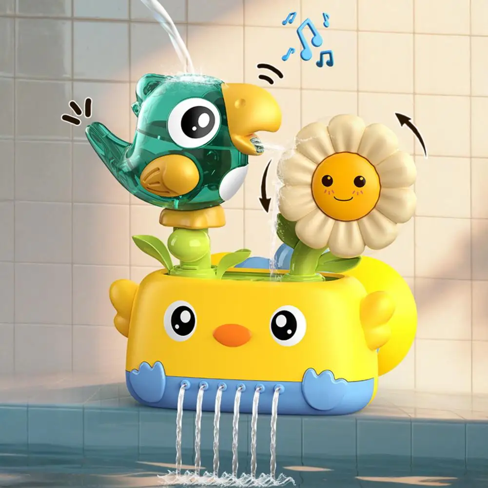 

Bath Toys for Toddlers Waterfall Bathtub Toy Set for Toddlers Suction Cup Shower Playset with Summer Pool Fun Baby for 1-5