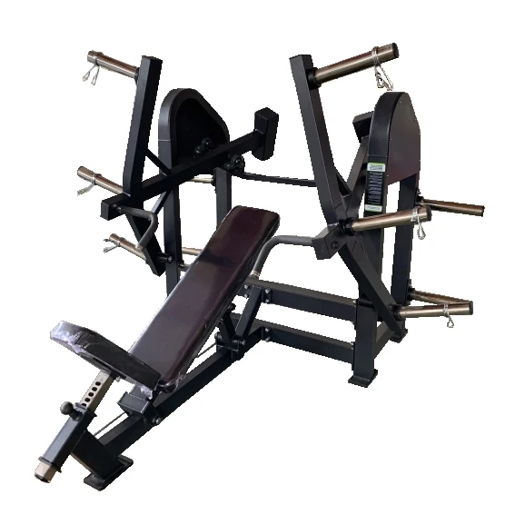 PT-64 Plate Loaded Chest Press Machine Commercial Sports Fitness Gym Equipment Weight Incline Bench Press Seated Chest Press