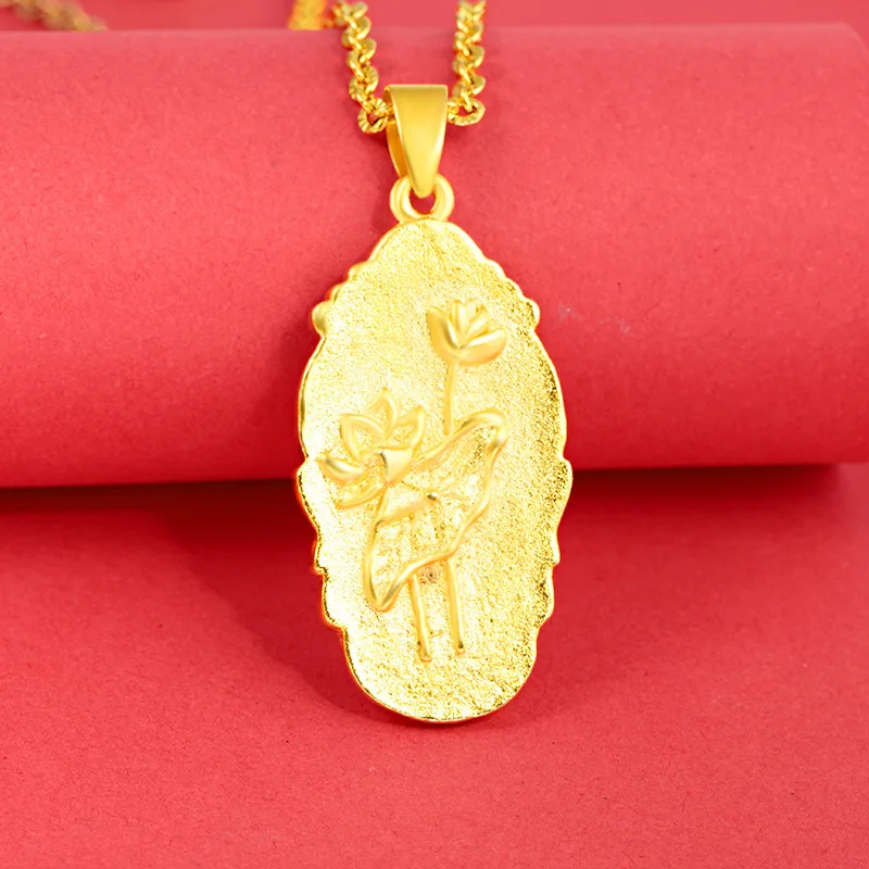 Grand & Noble Domineering Guanyin Square Pendant For Men & Women 24K Gold AU999 Strong aura, for men and women