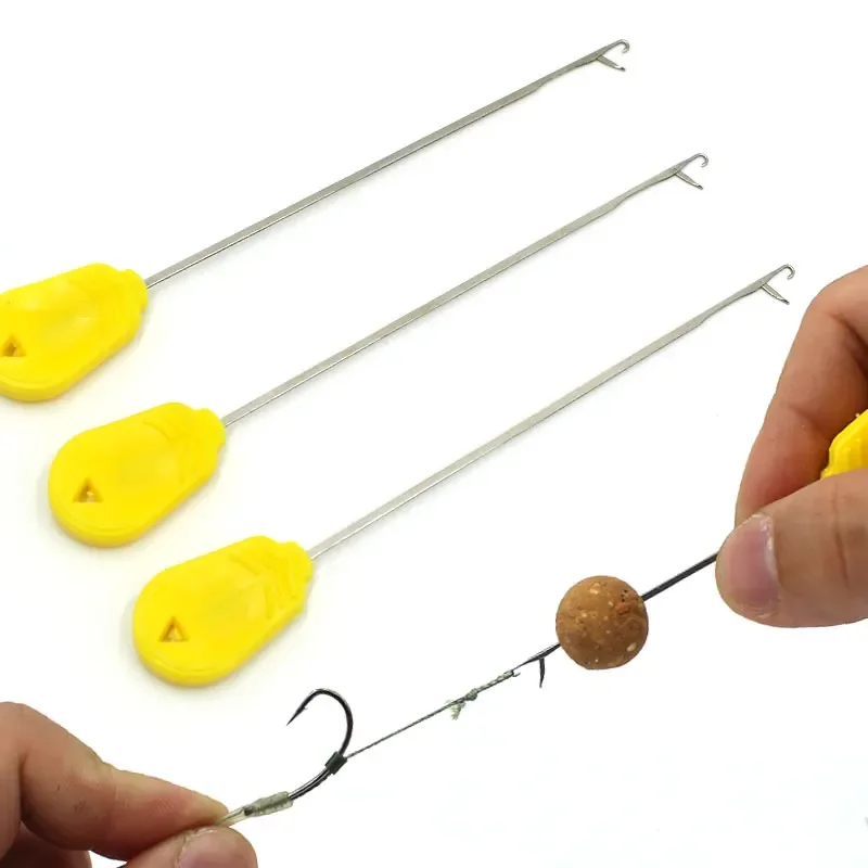 3PCS Carp Fishing Tools Kit Hooks Stringer Needles Boilies Pins Tackle