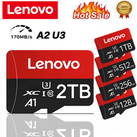 Lenovo 2TB Memory Card 1TB Class 10 High Speed U3 A2 Memory Flash Card 128GB TF Card 256GB 512GB Micro TF SD Card For Dash Cam