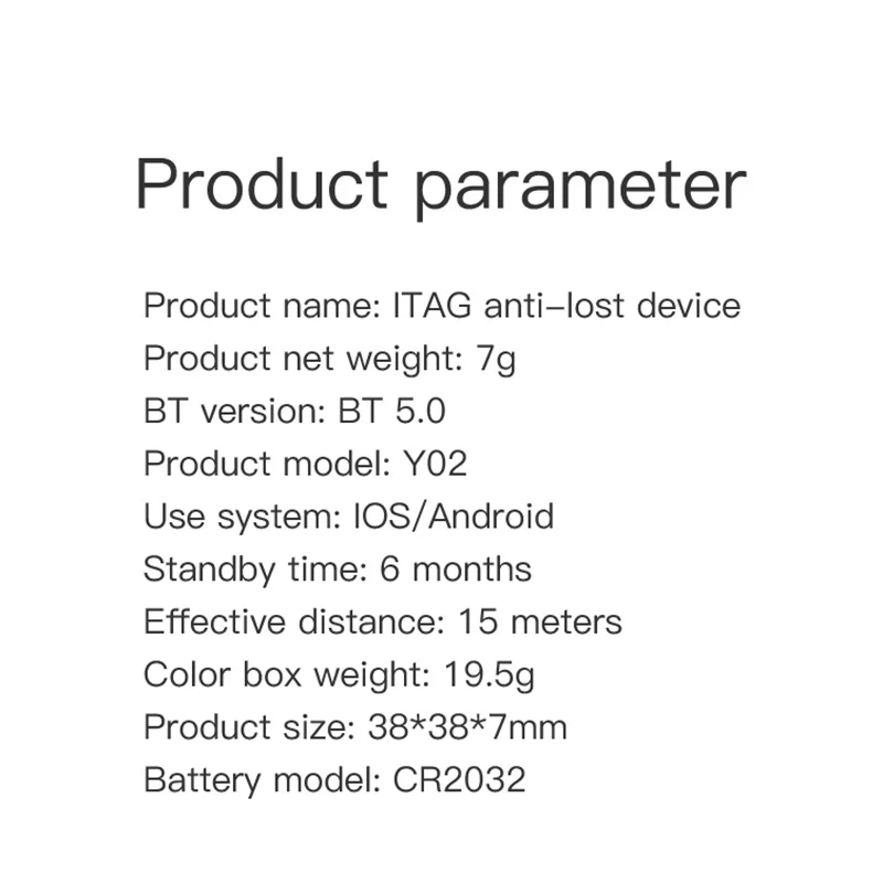 Mini GPS Tracker Bluetooth5.0 Anti-Lost Smart Device Pets Elderly Kid Car Suitcase Wallet Tracking Car Locator For IOS Android