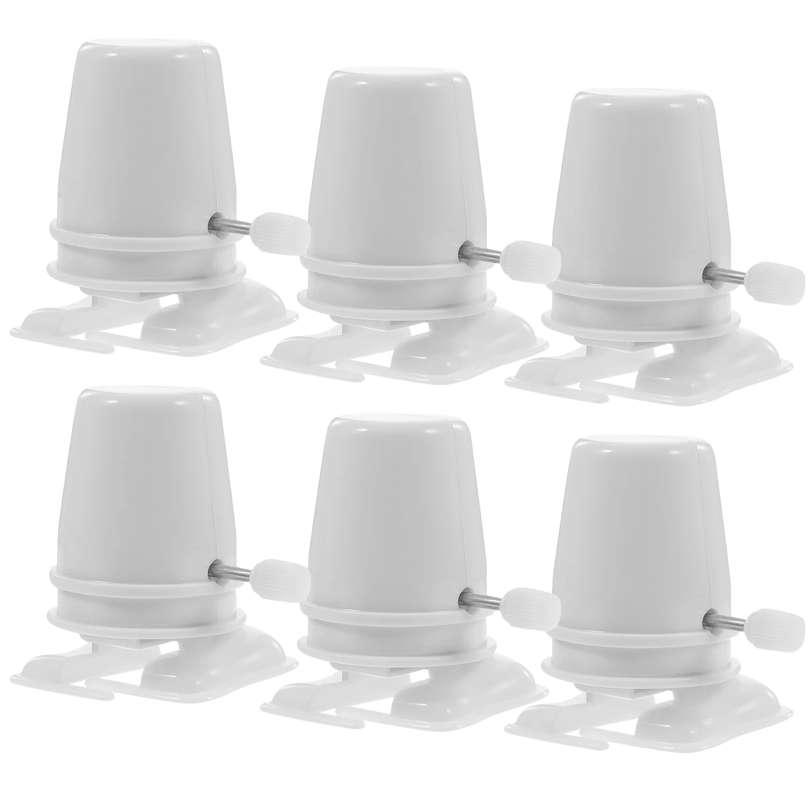 6 Buah Mainan Berjalan Angin Aksesori Robot Jarum Jam Perbaikan Pas Mainan Bagian Bahan Gerakan Mini Bayi Putih