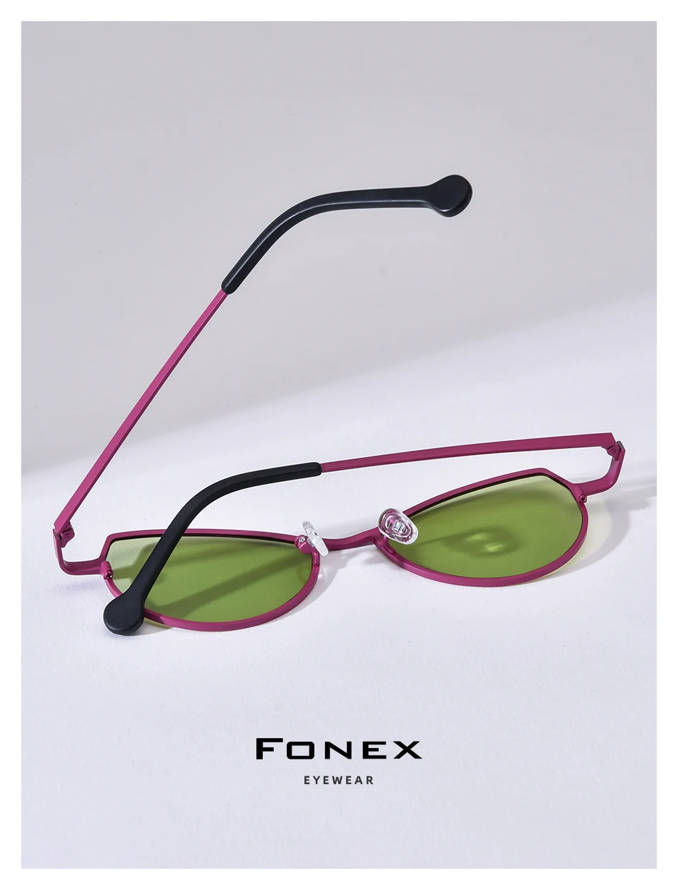 FONEX Titan-Sonnenbrille für Damen, neu im trendigen Markendesign, polarisierte Cateye-Sonnenbrille, hochwertige japanische Cat-Eye-Sonnenbrille 85850 – Detail 30