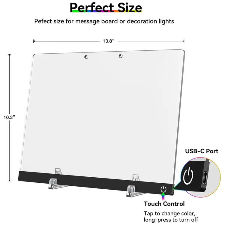 Model E12 Luminous Neon Drawing Board ABS+PC Material Safe Electronic Toy for Kids Children CE FCC Certified Perfect Gift for To