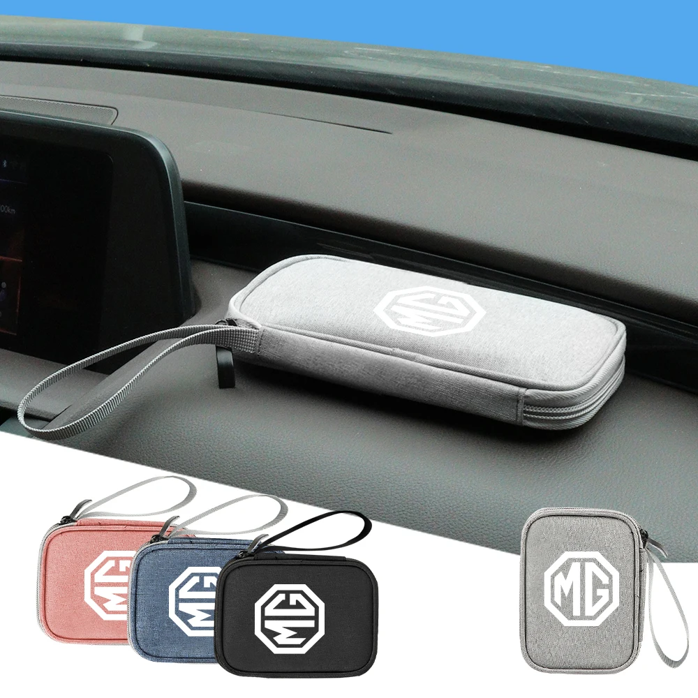 

Car Portable Storage Bag Carry Lighter Data Cable Bank Truck Key For Morris Garages MG 350 3SW Hector GT EV Power Saloon MARVEL