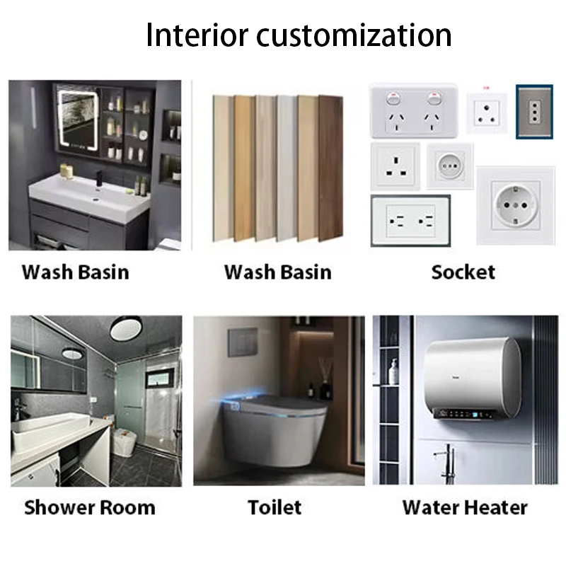 منزل فاخر قابل للطي شبه مخصص بطول 40 قدم، تصميم جديد، منزل حاوية قابل للتوسيع بطول 20 قدمًا، مخصص 1-4 غرف نوم