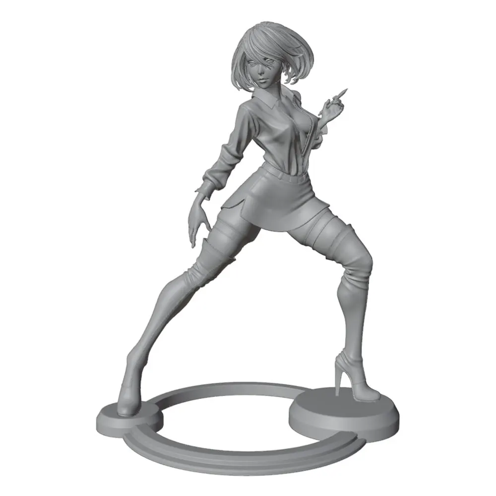 1/24 Sexy Girl Unassembled And Unpainted Resin Model Kits GK Miniature 3D Printed Gray Model Figurine DIY Doll Collection