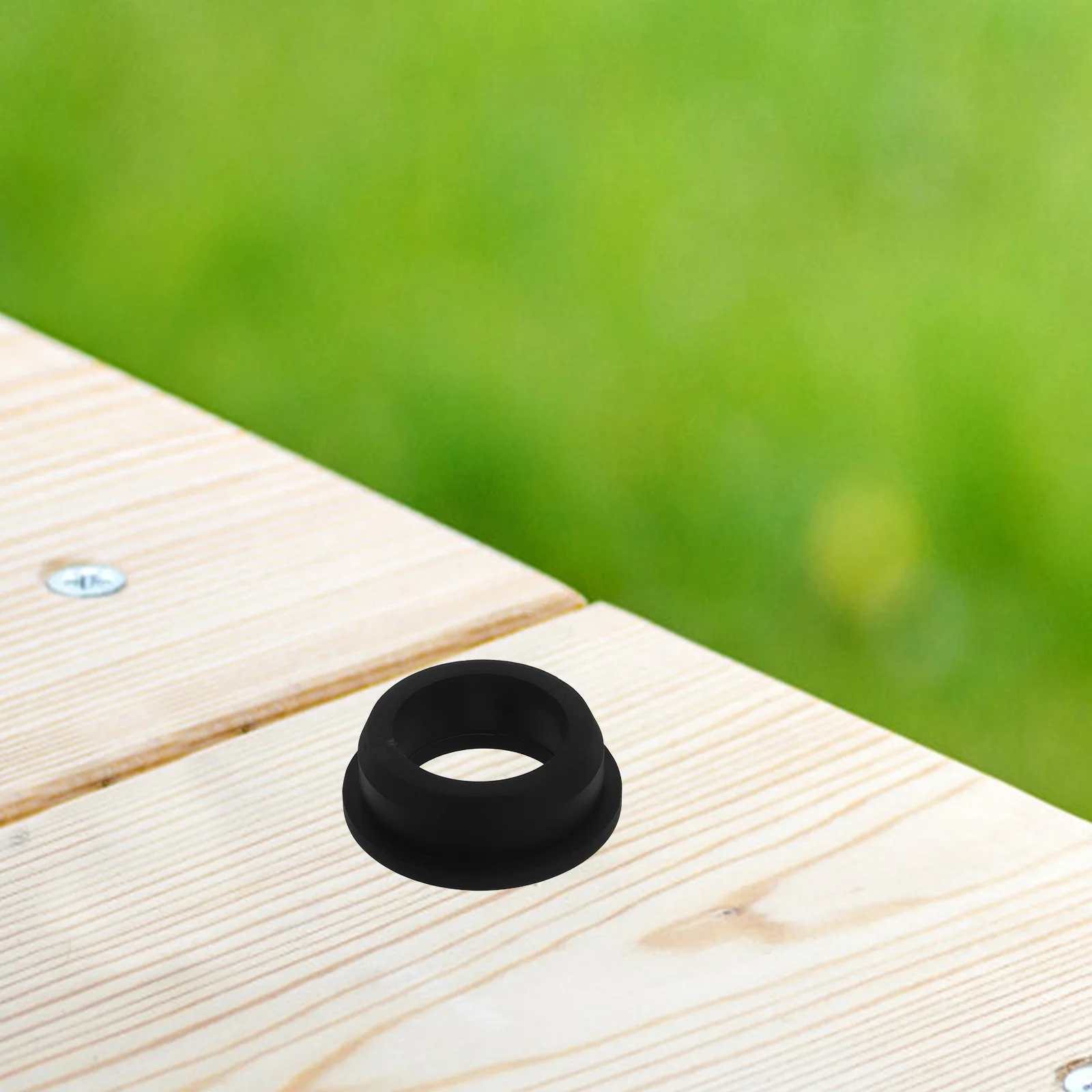 6 قطعة الحلقات سيليكون أسود مقاومة درجات الحرارة العالية مرنة الأسلاك ثقب حماة إدارة الكبلات منظم الأسلاك كابل