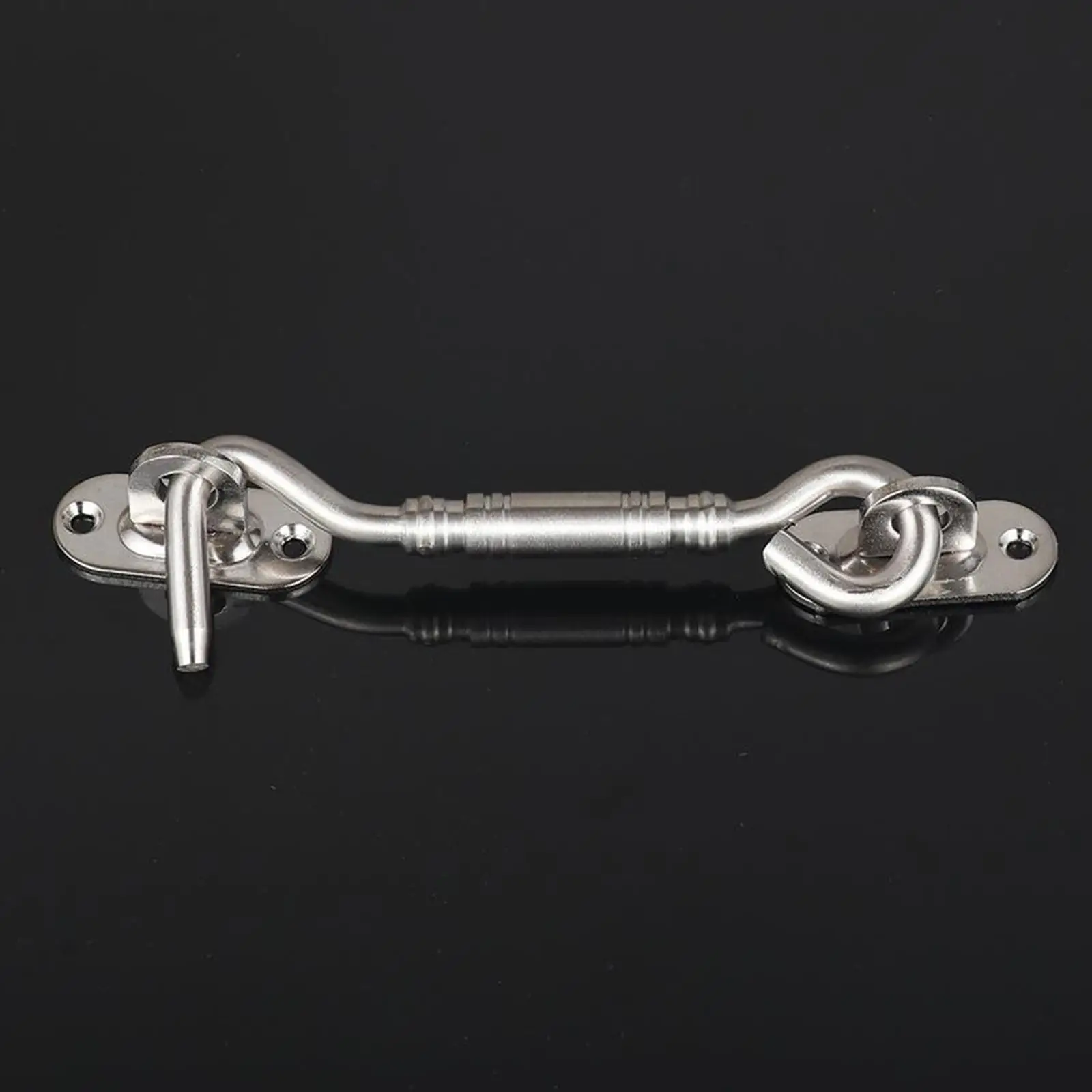 Durable Hook and Eye Latch Locking Hinge Kit Metal Gates Wooden Shutter Closet Window Pull for Garden Gate Latch for Metal Door