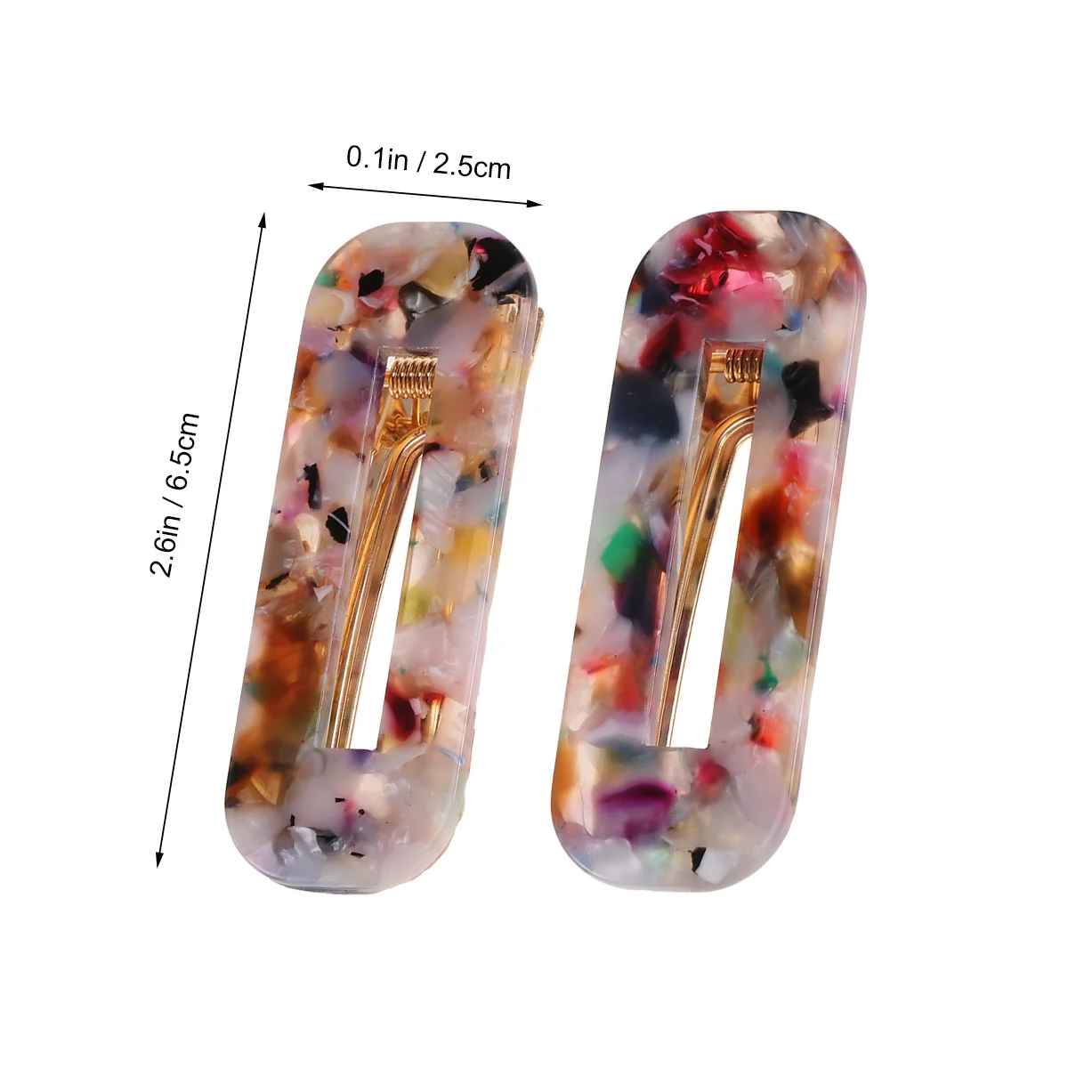 2 Pcs Hair Washing Basin Women Square Barrettes Nail Leopard Clip Miss Clips for Pins