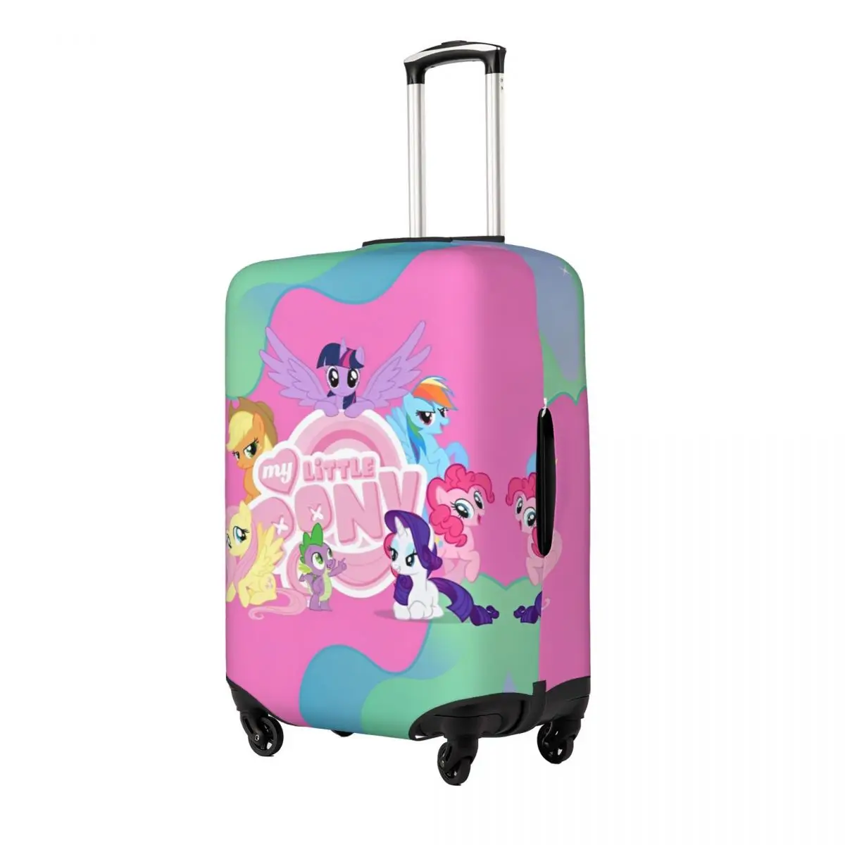 MINISO My Little P-pony Suitcase Cover Cruise Trip Protector Flight Strectch Luggage Supplies