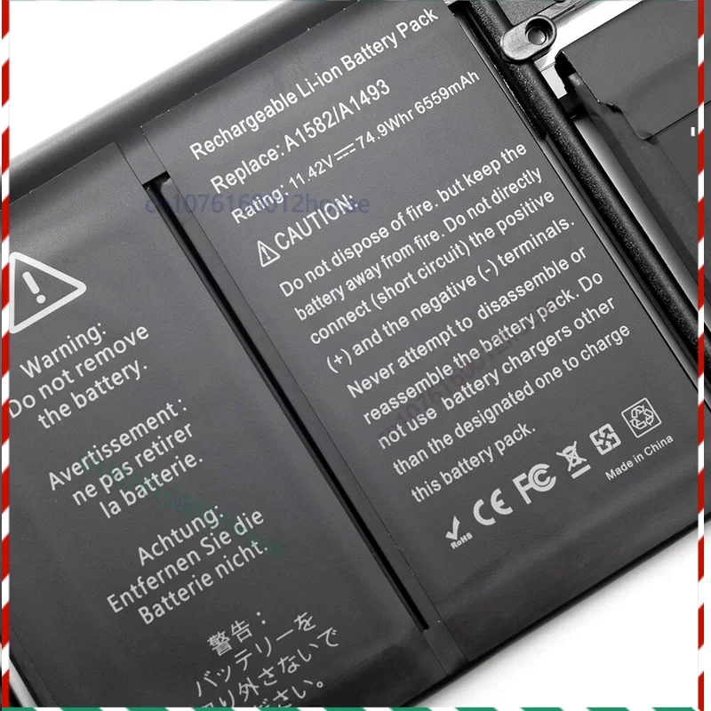 

A1582 A1502 Battery for MacBook Pro 13 inch Retina Early 2015 Mid 2014 Late 2013