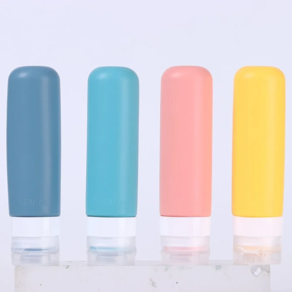 Tragbare 60/100ML Silikon Nachfüllbare Flaschen Squeeze Leere Lotion Behälter Große Kapazität Dusche Gel Lotion Flasche Reise