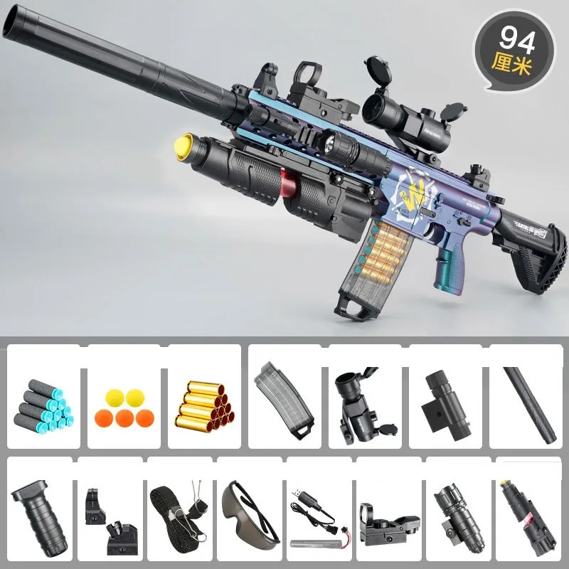 M416 Speelgoed Pistool Airsoft Geweer Blaster Elektrische Automatische Sniper Shooting Gun Volwassenen Jongens Kinderen Nep Pistool Speelgoed K673